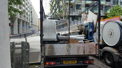 Home clearance truck in Swisscottage neighborhood